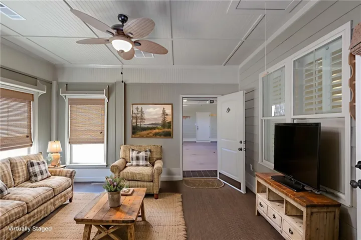 Sunroom has lots of possibilities - added living space or how about a home gym?