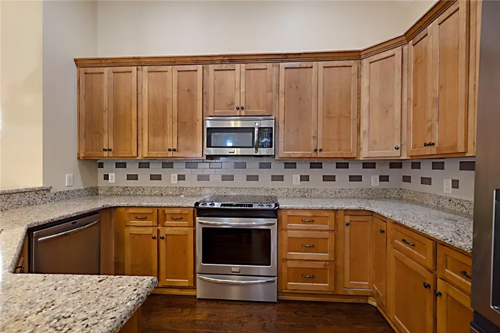 Large kitchen space with lots of counter and cabinet space