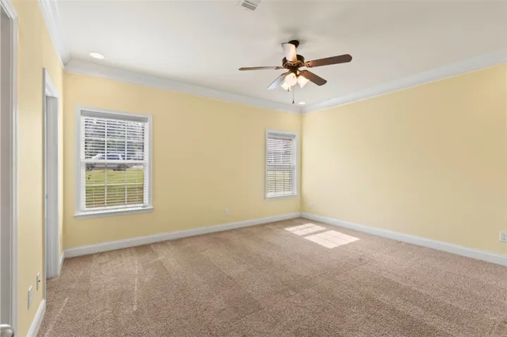 Virtually Staged Primary bedroom