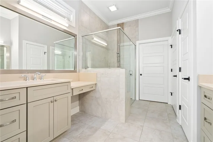 large primary bath custom shower