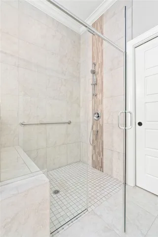 custom shower detail