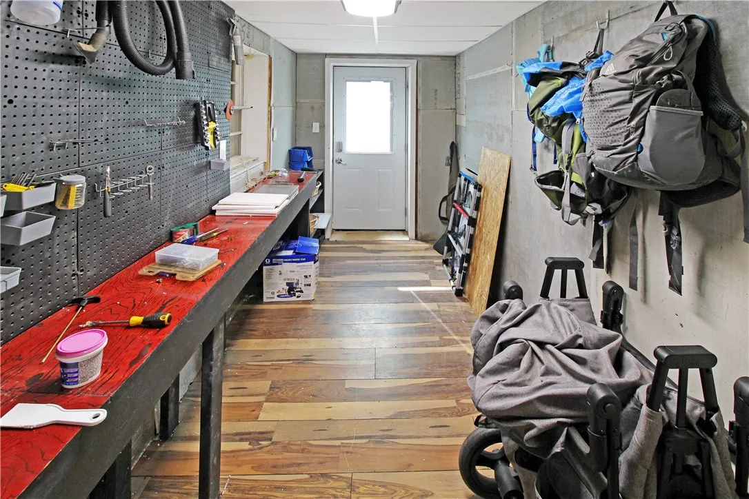 Downstairs Attached Workshop/Storage Room