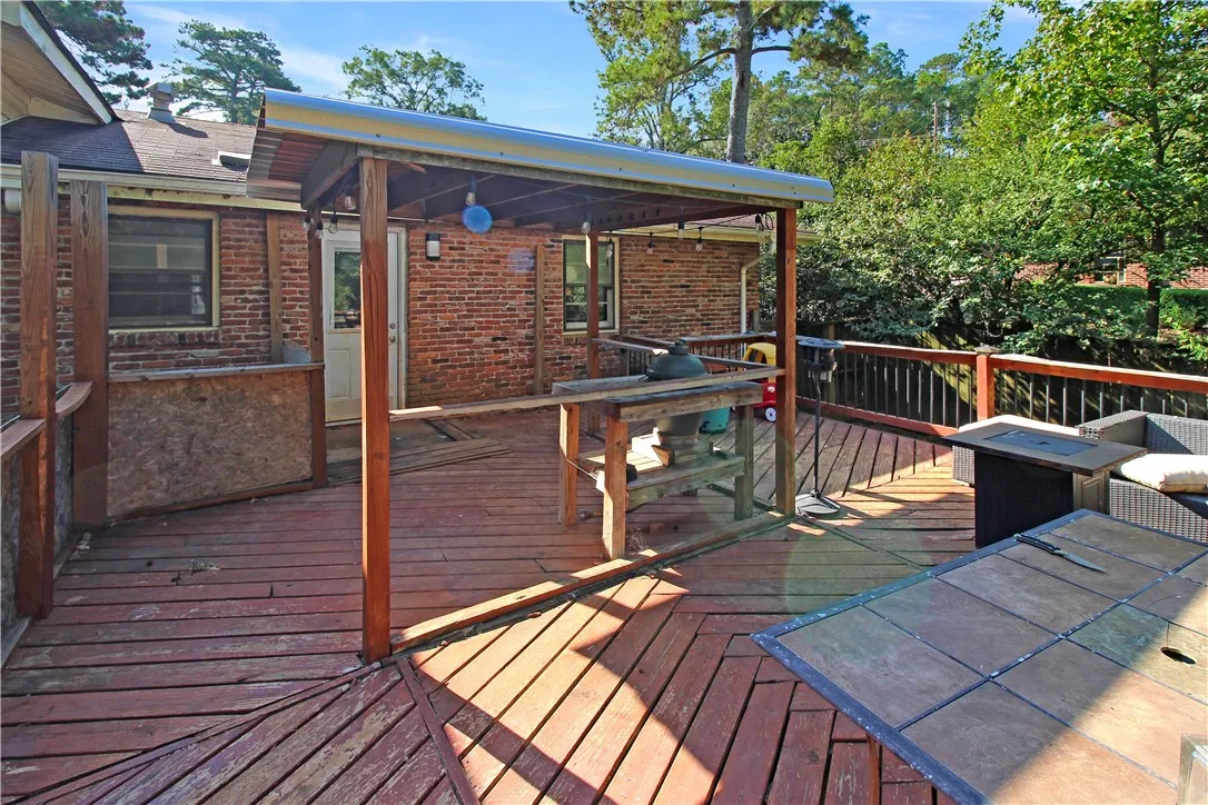 Covered Grilling Area on Back Deck