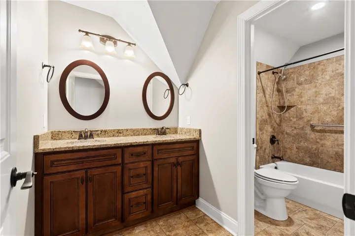 bathroom on 2nd level with tub in separate room