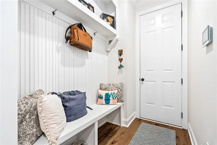 Drop zone/mud room off of the garage