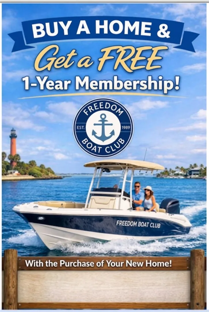 Unlock a complimentary boat club membership with your new home purchase.
