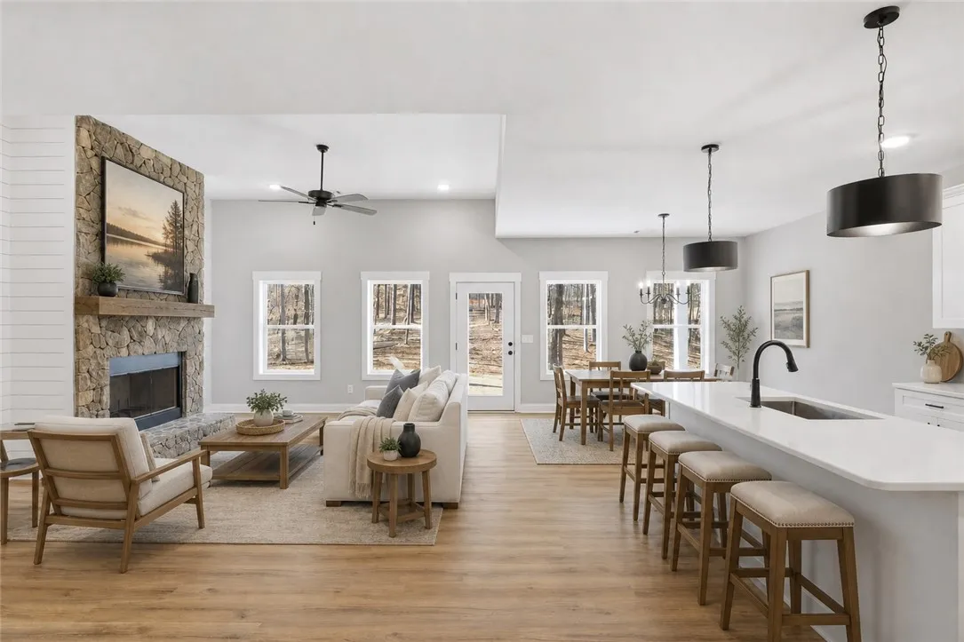 Virtually Staged living area