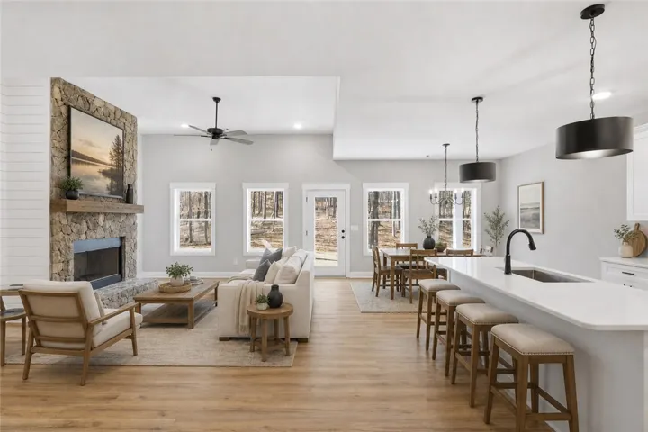 Virtually Staged living area