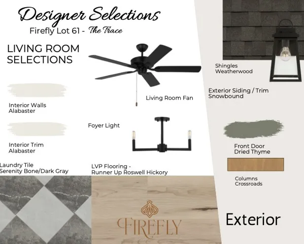 Designer Selections for Lot 61. All plans, pricing, and specifications are subject to change without notice.