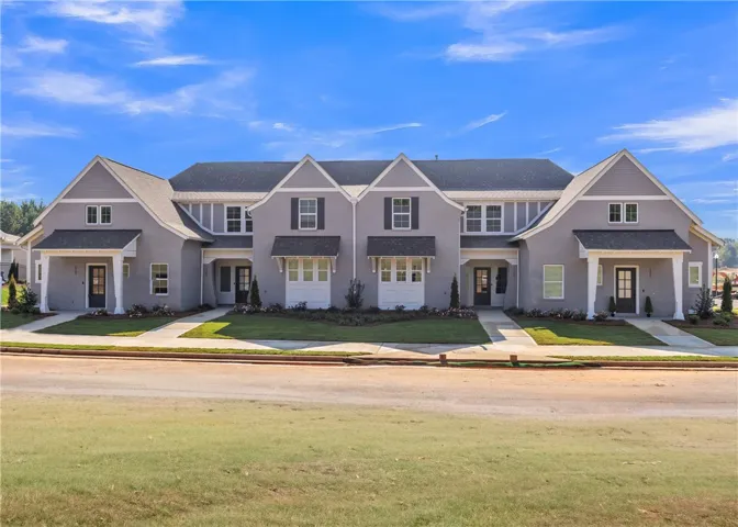 Completed townhome building