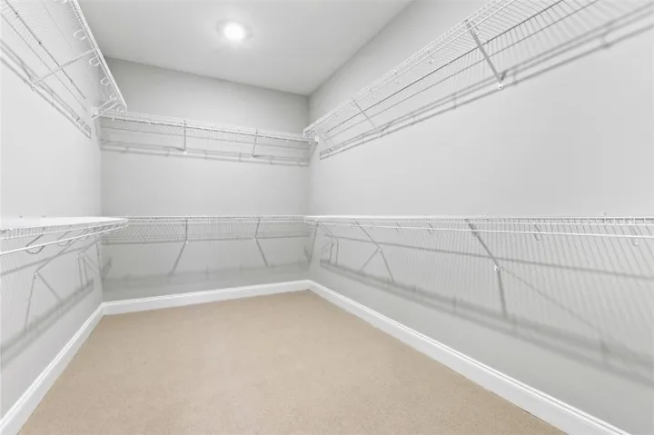  Plenty of storage in the primary walk in closet