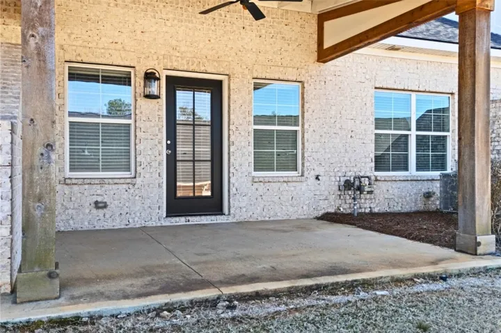 covered rear patio