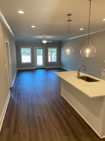 Kitchen - great room combo