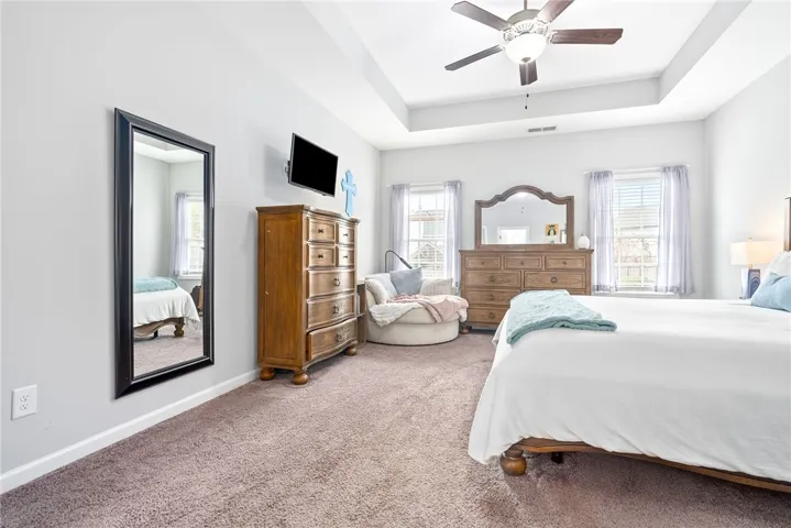 Oversized primary suite on the main level