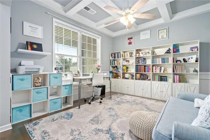 Formal dining room currently serving as home office