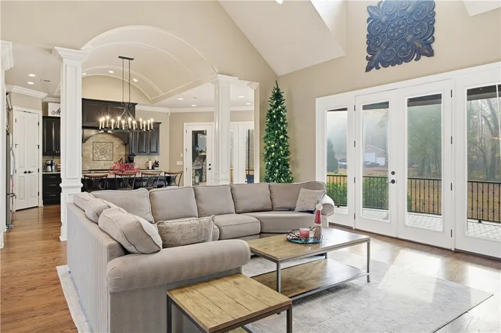 Living room that is open to the kitchen