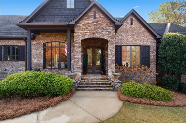 Stone & Brick Front Entrance