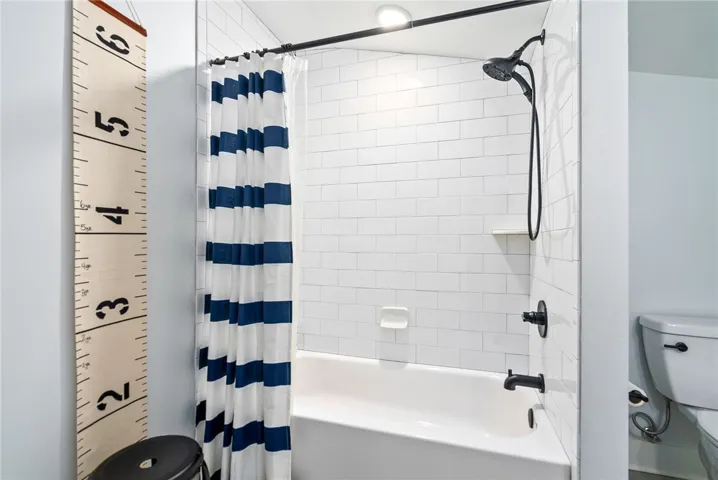 Upstairs bathroom shower