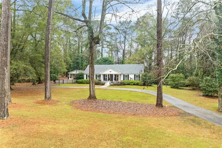 Large front yard