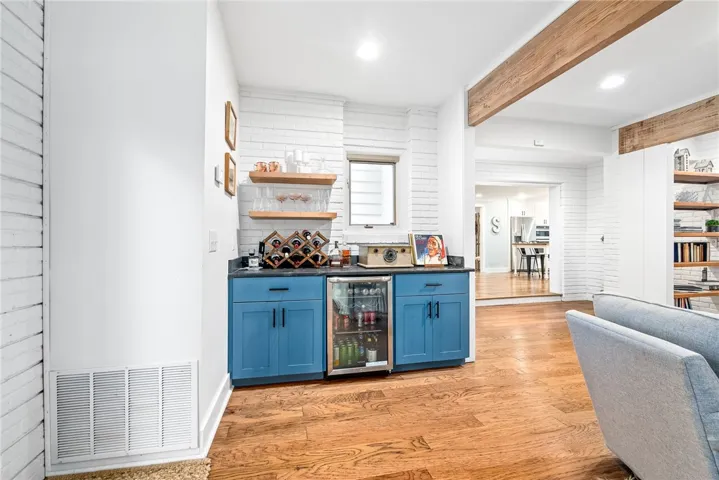 Living room wet bar