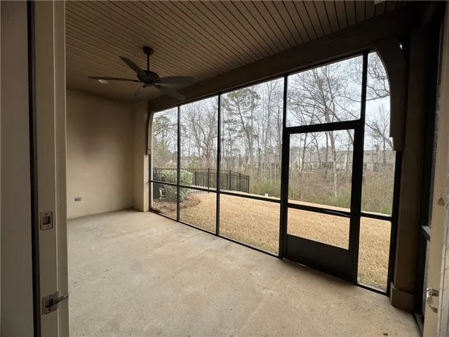 Back porch from living room area