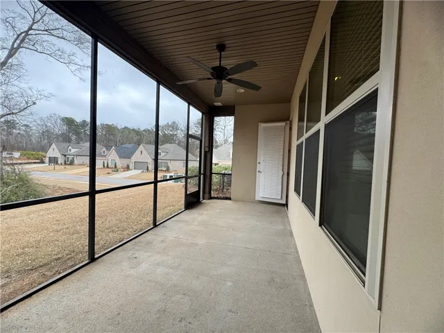 Screened back porch