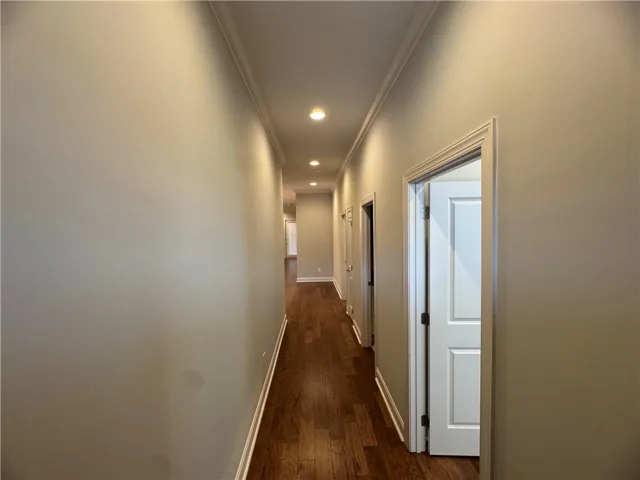 Entry hallway with bedrooms/bath