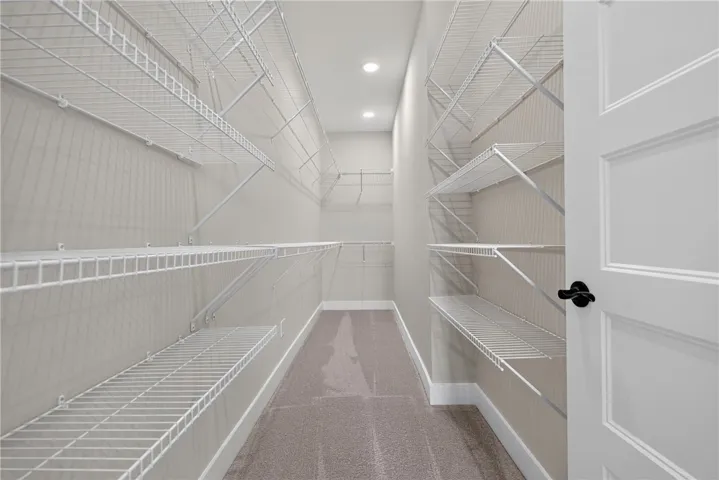 Two primary large closets