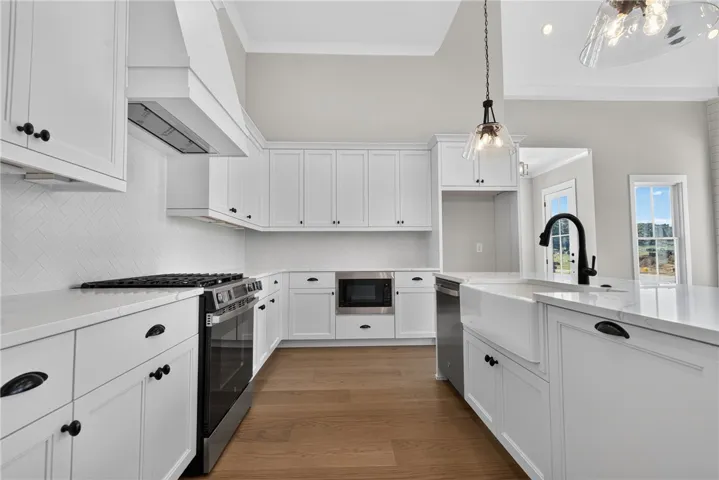 Large kitchen island with soft close award winning Bell cabinetry