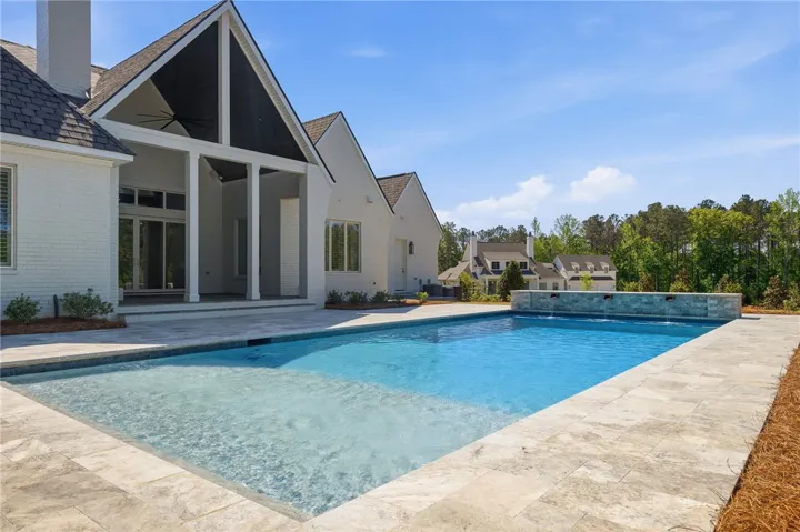 The Heated/Cooled Pool Is Outfitted With Beautiful Scuppers & Lights; It Is Even Connected To The Irrigation So The Water Level Gets Low!
Show less