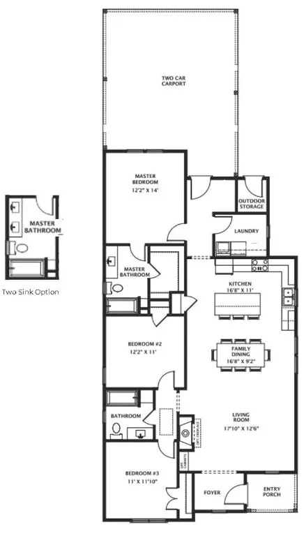 Emma 2 Carport Floor Plan