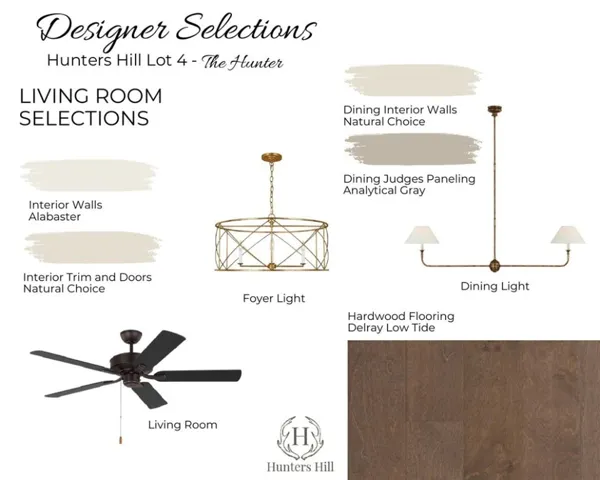 Living room selections in the Hunter A plan in Hunters Hill!