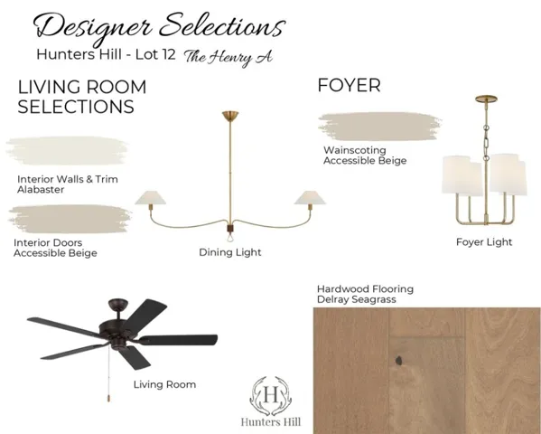 The Henry A living room selections