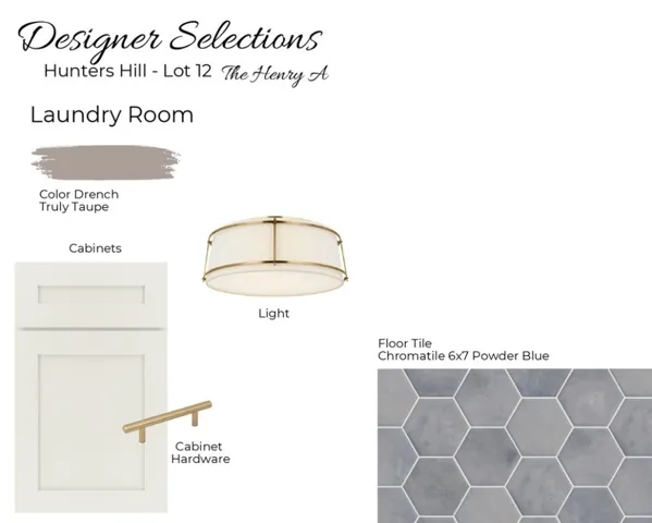 Laundry room selections
