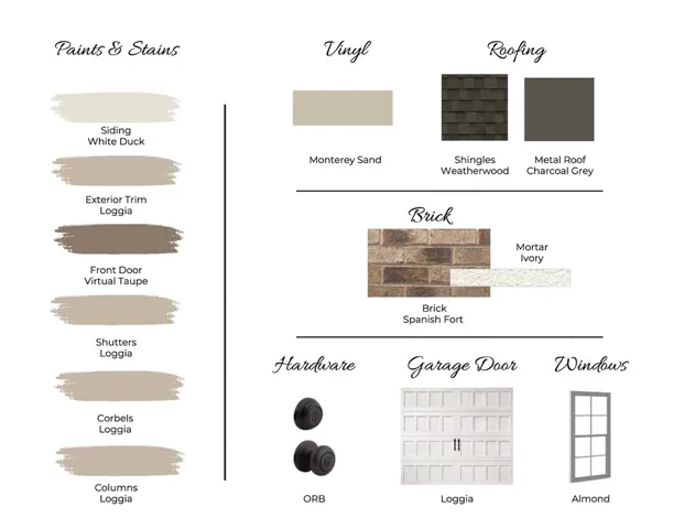 Exterior Color Scheme of Lot 103 - Duette 4B