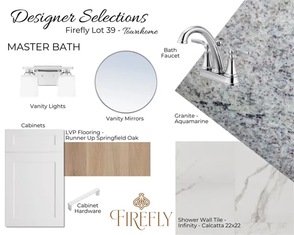 Lot 39 Interior Selection Board