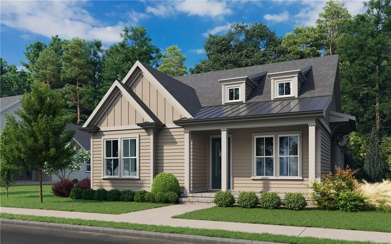 This charming home offers a perfect blend of comfort and style, surrounded by lush landscaping.