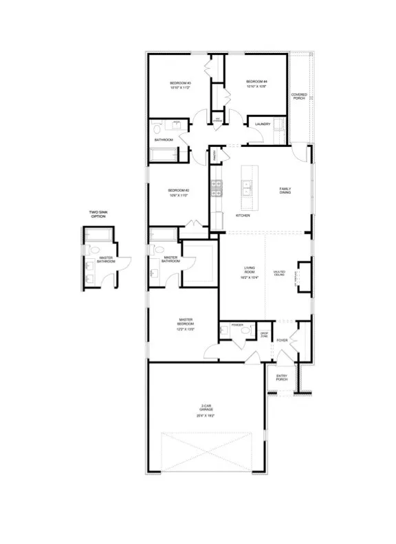 The Hampton C by Holland Homes LLC. All plans, pricing, and specifications are subject to change without notice.