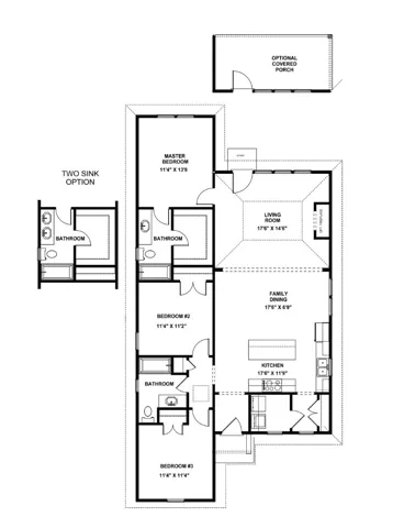 The Tate B on lot 107. Pricing, selections, and specifications are subject to change without notice.