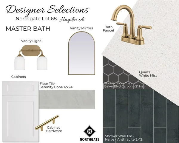 Northgate Lot 68 - Designer Selections -All plans, pricing and specifications are subject to change without notice.