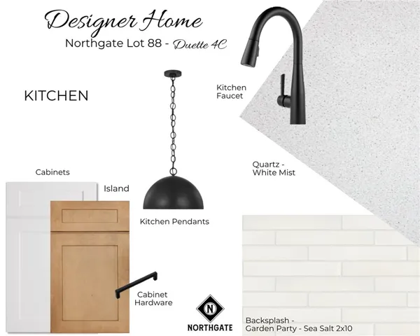 Interior Selections of Northgate Lot 88 - All plans, pricing and specifications are subject to change without notice.