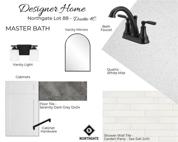 Interior Selections of Northgate Lot 88 - All plans, pricing and specifications are subject to change without notice.