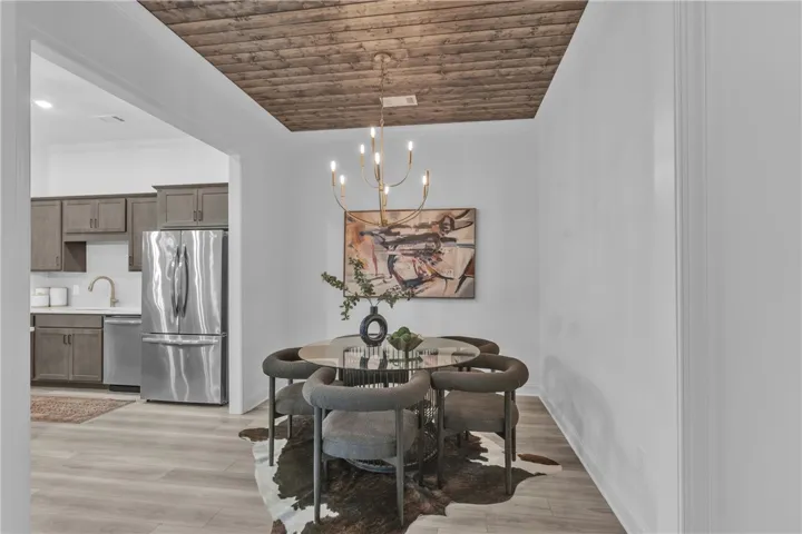 This photo is of the model home for the exterior units.