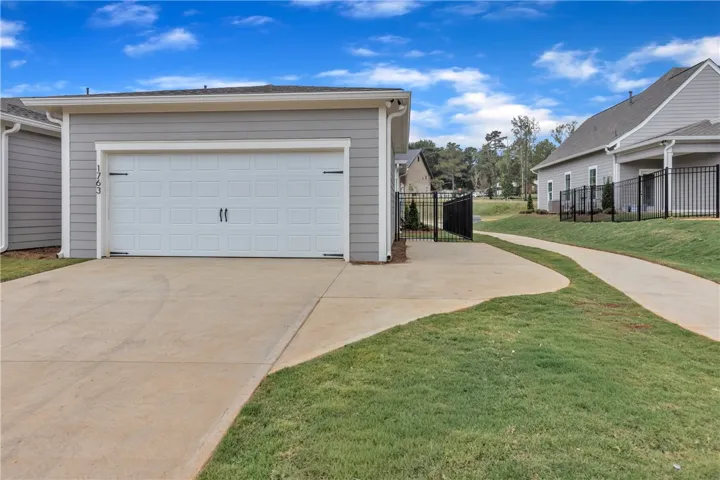 This photo is of the model home for the exterior units.