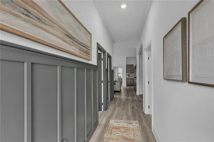 This photo is of the model home for the exterior units.