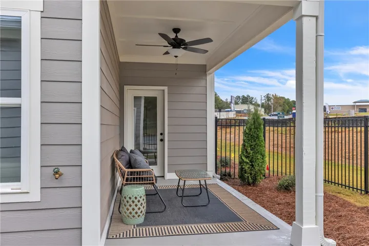 This photo is of the model home for the exterior units.