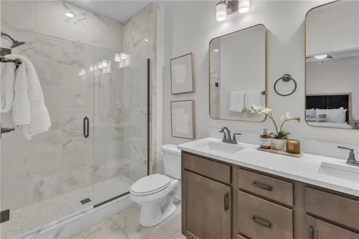 This photo is of the model home for the exterior units.