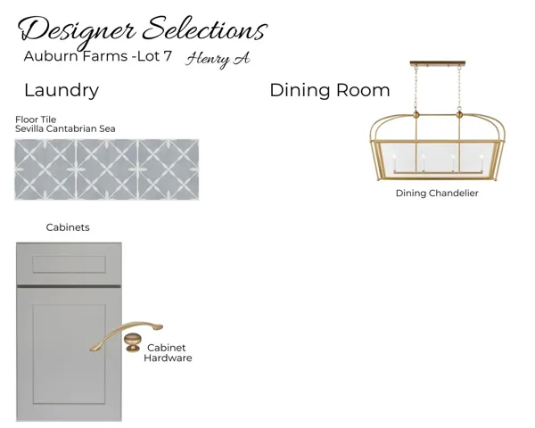 Auburn Farms Lot 7 - Dining & Laundry - All plans, pricing and specifications are subject to change without notice.