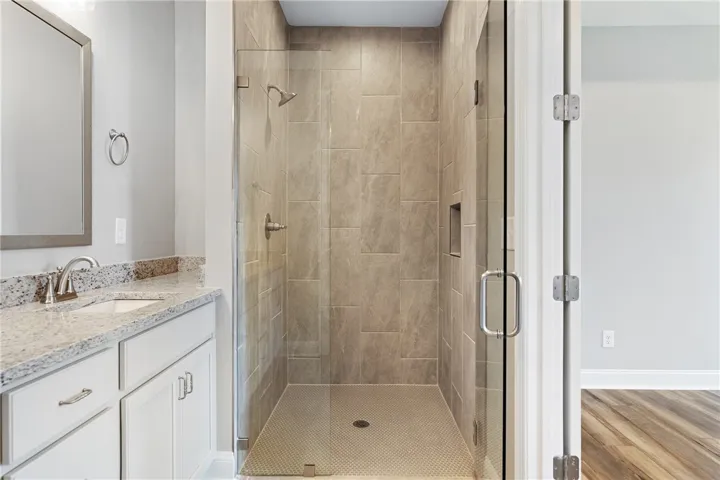 Photo not of subject property. Photo is of finished home of the same floorplan for reference.