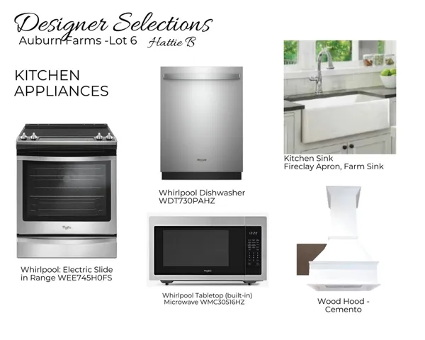 Auburn Farms Lot 6 - Kitchen Selections - All plans, pricing and specifications are subject to change without notice.